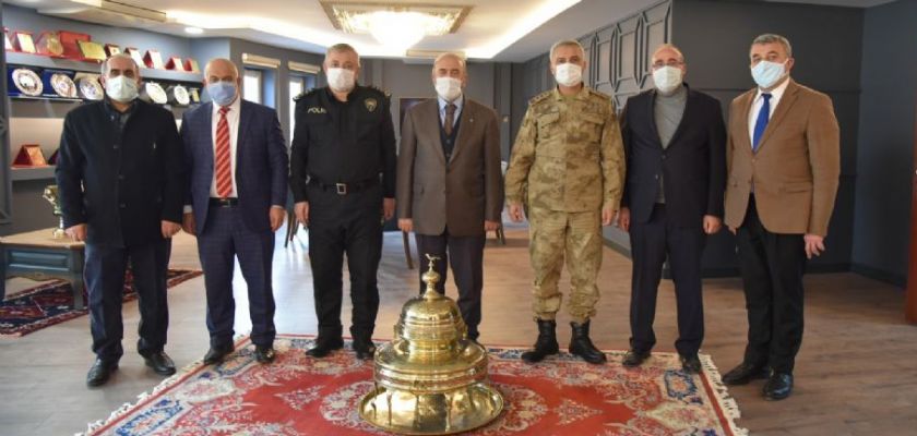 ELAZIĞ İL EMNİYET MÜDÜRÜ, ELAZIĞ İL  JANDARMA ALAY KOMUTANI , ELAZIĞ İL MÜFTÜSÜ BAŞKAN DUMANDAĞ’I  ZİYARET ETTİ